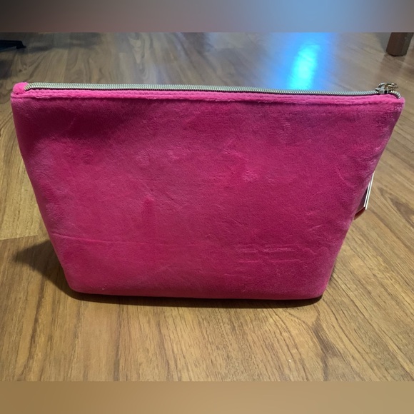 JUICY COUTURE🩷pink & silver diamond travel cosmetic clutch bag NWT & mini bottle - Picture 6 of 12